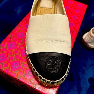 SOLD!! Tory Burch block flat espadrilles